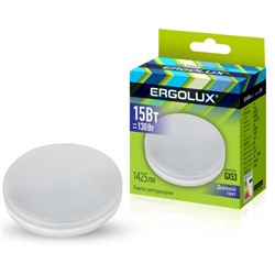 Ergolux LED-GX53-15W-GX53-6K 15Вт GX53 6500К 180-240В /1/10/100/
