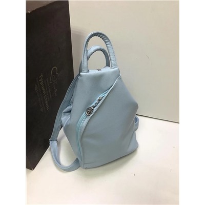Женская сумка-рюкзак Экокожа голубой