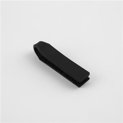 Пуллер для молнии, на липучке, 4 × 0,5 см, 10 шт, цвет чёрный