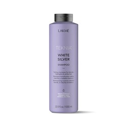 Шампунь для волос LAKME Teknia White Silver Shampoo, тонирующий, 1000 мл