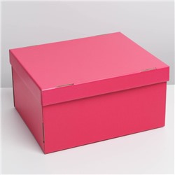 Коробка подарочная складная, упаковка, «Фуксия», 31,2 х 25,6 х 16,1 см