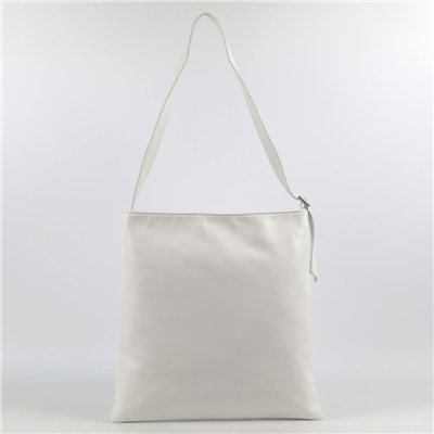 Женская плоская сумка хобо из эко кожи 8022 Вайт