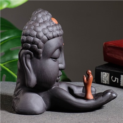 Подставка для благовоний "Будда" 13х5х11см, с аромаконусами