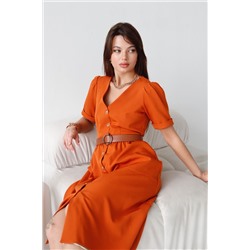 9479 Платье-ретро оранжевое (остаток: 42)