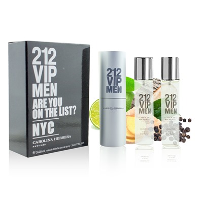 Carolina Herrera 212 VIP Men EDT 3х20мл