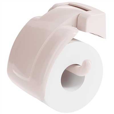 Держатель для туалетной бумаги пластмассовый 16х115х5,5см, бежевый, (без крепежей) (Россия)