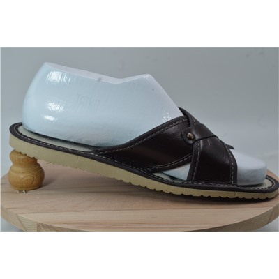 063-44 Обувь домашняя (Тапочки кожаные) размер 44