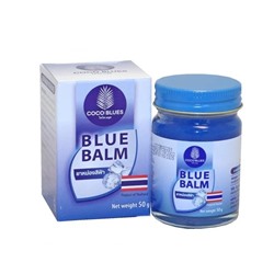 Синий охлаждающий бальзам от варикоза, для снижения боли в теле Coco Blues, 50 гр. Таиланд
