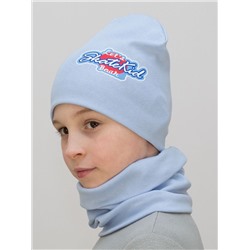 Комплект для мальчика шапка+снуд Skate Kid, размер 52-54,  хлопок 95%