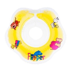 Круг для купания новорожденных Flipper (желтый)