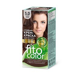 Cтойкая крем-краска для волос серии «Fitocolor», тон 5.0 темно-русый115мл