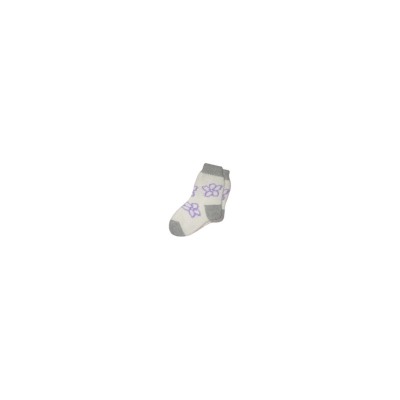 Женские  шерстяные вязаные носки с рисунком- ромашка - 705.7