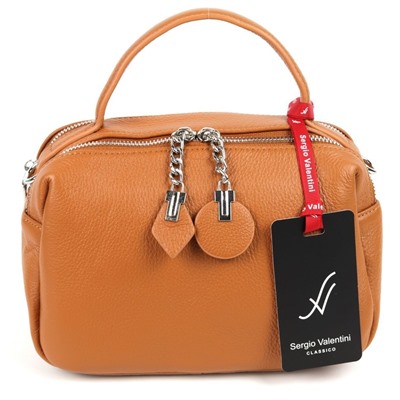 Женская кожаная сумка Sergio Valentini SV-19-82 Рыжий
