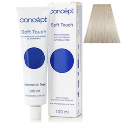 Крем-краска для волос без аммиака 9.36 блондин очень светлый золотисто-фиолетовый Soft Touch Concept 100 мл