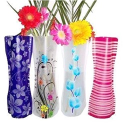 Складная ПВХ ваза для цветов 28см
