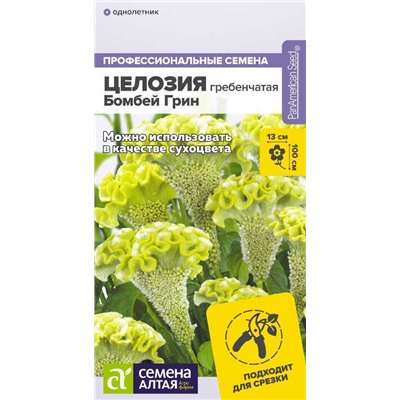 Целозия Бомбей Грин гребенчатая/Сем Алт/цп 3 шт. НОВИНКА