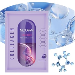 Тканевая капсульная маска для лица c коллагеном Mooyam Collagen