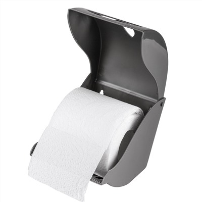 Держатель для туалетной бумаги пластмассовый "Эконом" 13х11,3х11,7см, цвета микс (Россия)