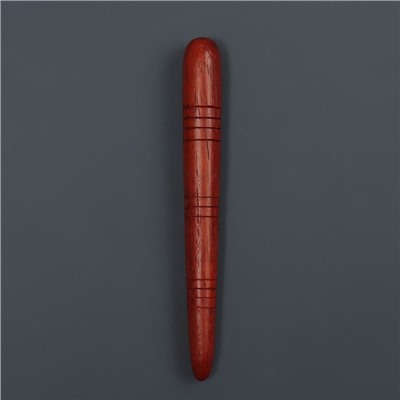 Массажёр «Палочка», деревянный, универсальный, 14,5 × 1,5 см, цвет «красное дерево»