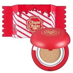 ТОНАЛЬНАЯ ОСНОВА-КУШОН ДЛЯ ЛИЦА Chupa Chups Candy Glow Strawberry Spf50+ PA++++, код 6458429