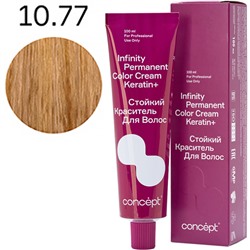 Стойкий краситель для волос 10.77 Очень светлый блондин коричневый интенсивный INFINITY Concept 100 мл