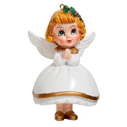 Девочка-ангелочек в белом платье 238053