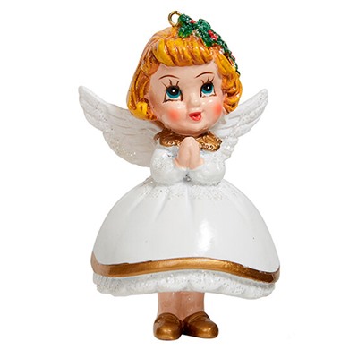 Девочка-ангелочек в белом платье 238053
