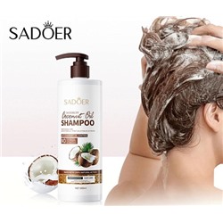 SADOER Шампунь для нормальных и склонных к сухости волос Coconut Oil Shampoo 500мл