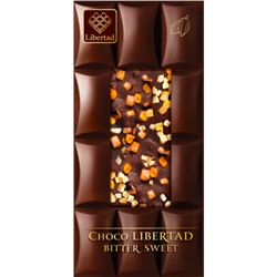 Шоколад Libertad Choco горький с цукатами апельсина, 80г