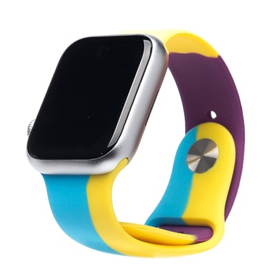 Ремешок - ApW Apple Watch 38/40/41мм силикон (017) (multicolor)