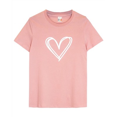 ЛГ-4342/2 Пижама женская (футболка, шорты) Светло-розовый