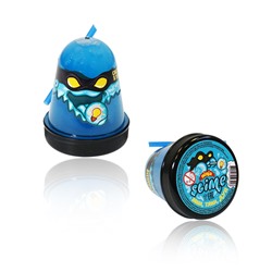 Игрушка ТМ "Slime "Ninja" арт.S130-20 светится в темноте, синий, 130 г. "боится холода"