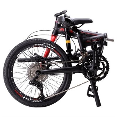 Велосипед складной городоской COMIRON BIG FUNNY FROG 20"x270mm 2*10sp цвет: чёрный красный