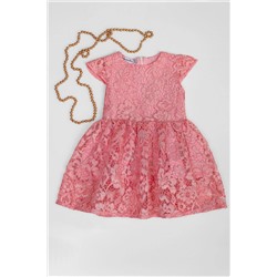 Платье для девочки розовое нарядное
