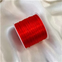 Радуга Самоцветов Резинка для браслетов красная (60 метров)