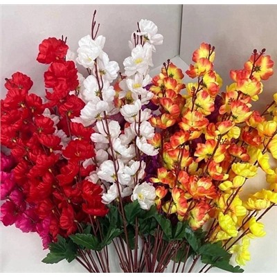 Цветы искусственные декоративные Сакура (7 веток 70 цветков) 55 см