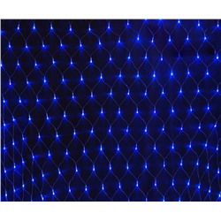Светодиодная гирлянда сетка синяя 1.5мХ1.5м