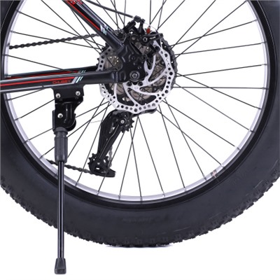 Велосипед фэт-байк 26"x4" рама 17" COMIRON CHUBBY, 1*10sp L-TWOO, 34T, CASSETE 11-42T, HARD FORK, чёрный неоновый mercedes