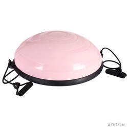 BOSU полусфера балансировочная для фитнеса надувная с насосом. ТОП. Светло-розовый. 58см. / BOSU58N-Bi / уп 5