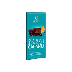 «O'Zera», горький шоколад Dark&Sea salt caramel, 90 г