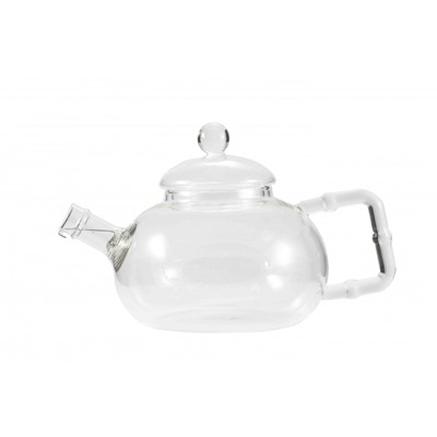 Заварочный чайник из жаропрочного стекла "Люпин" с пружинкой-фильтром в носике, 600 мл, дно d85 мм, шт