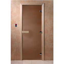 Дверь «Бронза матовая», размер коробки 200 × 90 см, правая
