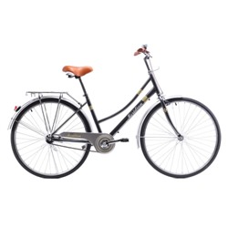 Велосипед городской MERIDIAN MEGAPOLIS 26" одна скорость, ножной тормоз цвет: чёрный
