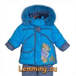 Комплект зимний Мишка Томми Lemming голубой