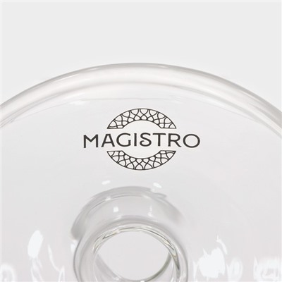 Конфетница на ножке Magistro «Орбита», 500 мл, 12,5×16,5 см