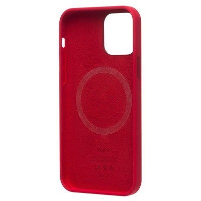 Чехол-накладка ORG Silicone Case SafeMag с анимацией для "Apple iPhone 12/iPhone 12 Pro" (product red)