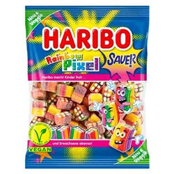 Жевательный мармелад Haribo Rainbow Pixel Sauer (радужные кислые пиксели) 160 гр
