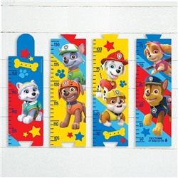 Щенячий патруль. Наклейка - ростомер Paw Patrol "Друзья навсегда", 150 см.