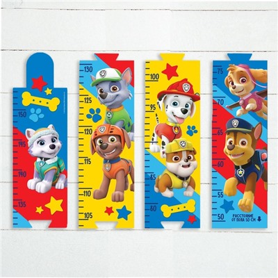 Щенячий патруль. Наклейка - ростомер Paw Patrol "Друзья навсегда", 150 см.