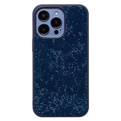 Чехол-накладка - PC071 POSH SHINE для "Apple iPhone 13 Pro" россыпь кристаллов (ice blue) (231595)